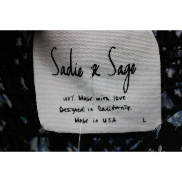 Sadie & Sage Long Belled Sleeves Cropped Top-Large-New w/Tags-Whimsigoth - Picture 5 of 10